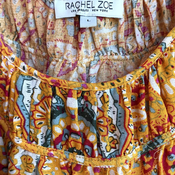 Rachel Zoe Multi-Color Floral Lacy Camisole Top Boho Flirty Bright! - Picture 5 of 8